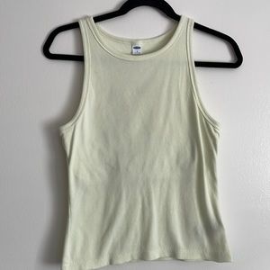 Old navy crop tank. Light neon green/yellow.